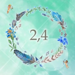 エンジェルナンバー2と4の組み合わせ(24,42,242)を解説します。